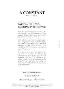 Catalogue A. Constant Côte d'Ivoire 2016-2017 page 11