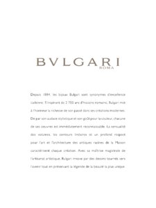 Catalogue Bulgari Joaillerie 2016 page 3