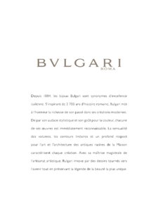 Catalogue Bulgari Joaillerie 2017 page 3