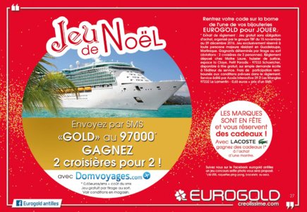 Catalogue Eurogold Guadeloupe Noël 2016 page 27
