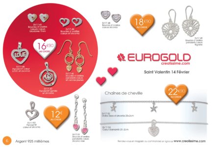 Catalogue Eurogold Guadeloupe Saint Valentin 2017 page 6