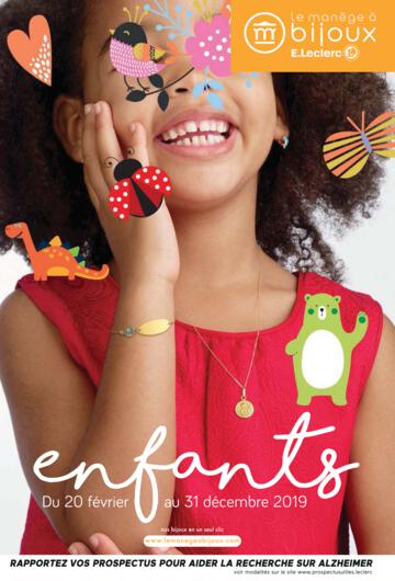 Catalogue Le Manège à Bijoux Enfants 2019