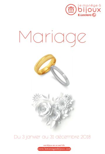 Catalogue Le Manège à Bijoux Mariage 2018