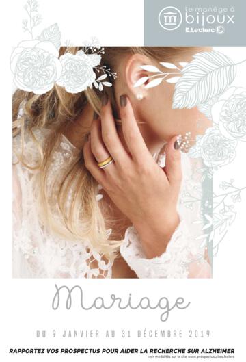 Catalogue Le Manège à Bijoux Mariage 2019