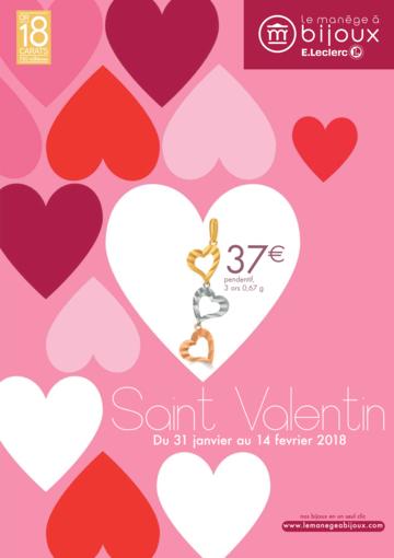 Catalogue Le Manège à Bijoux Saint Valentin 2018
