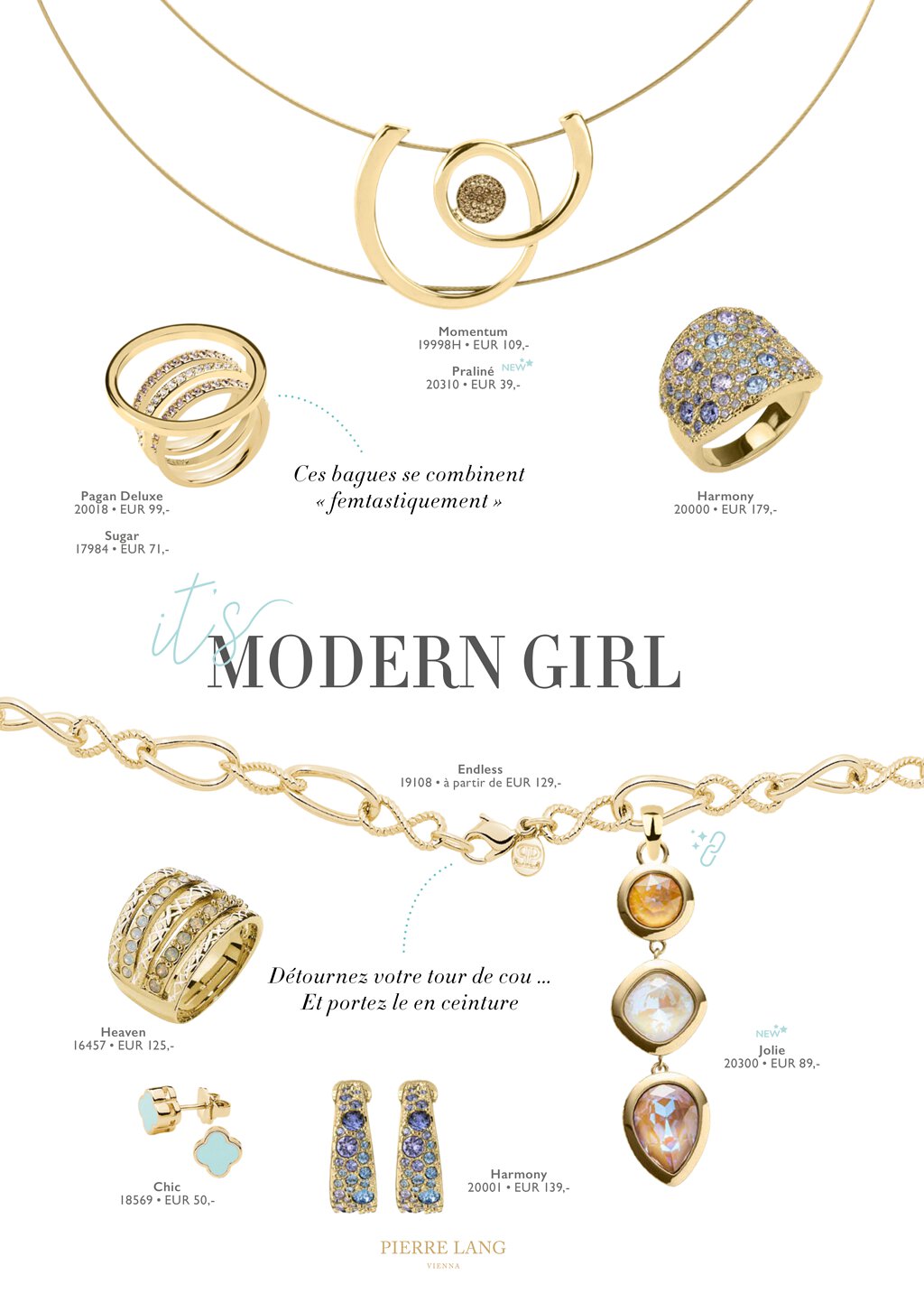 Catalogue Pierre Lang France Automne Hiver 2020 | Catalogue de bijoux
