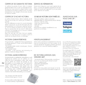 Catalogue Victoria Benelux 2017 page 86